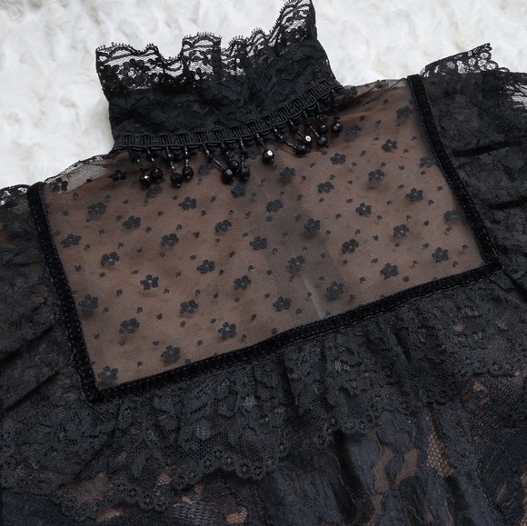 Authentic Vintage Edwardian Lace Top - Picture 2 of 5